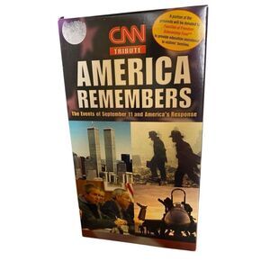 CNN America Remembers VHS 2002 September 11 Documentary Vintage Video Tape